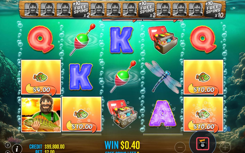Wild Tracker au-dessus des rouleaux pendant les Free Spins